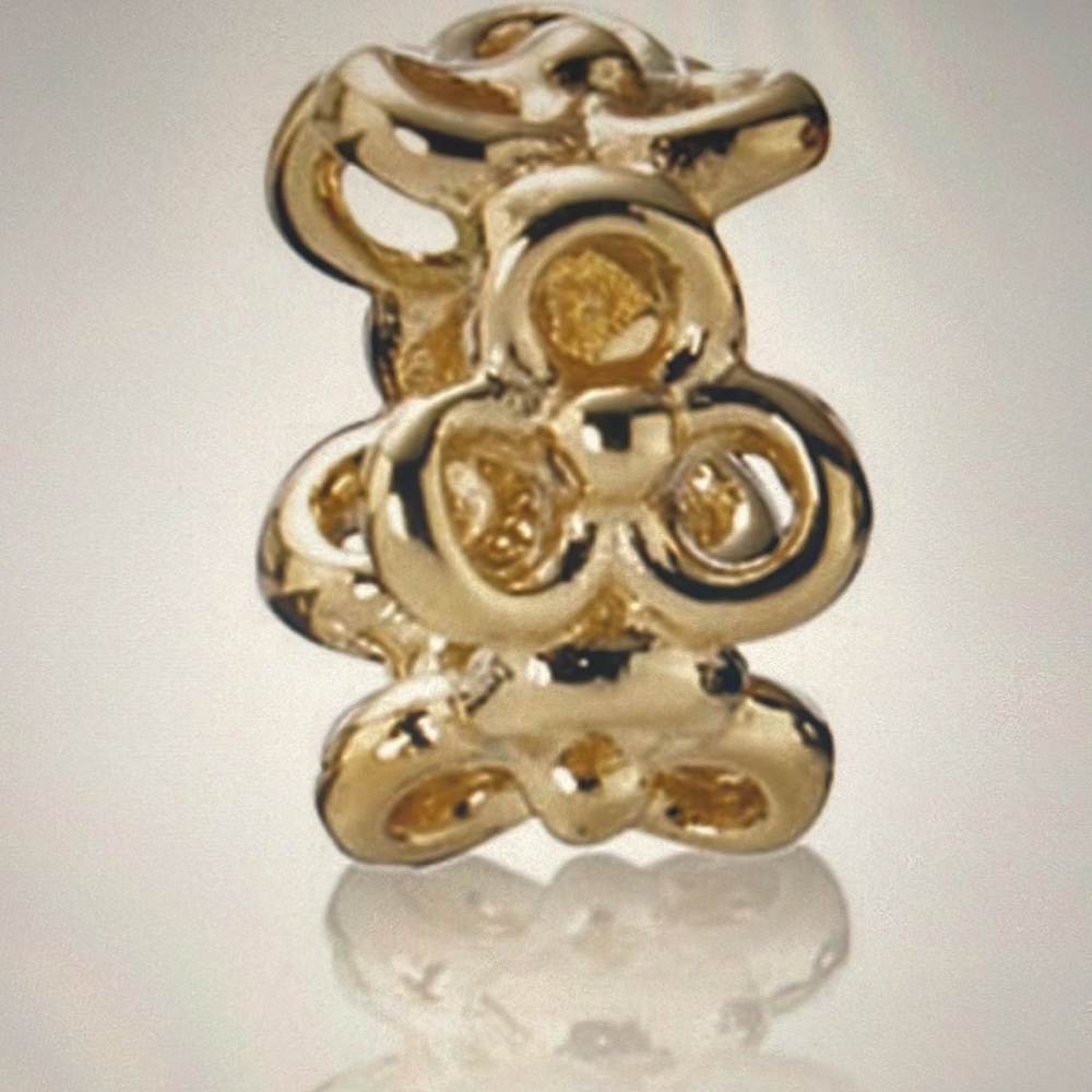 Pandora 750451 Solid 14k Yellow Gold Trinity Spacer